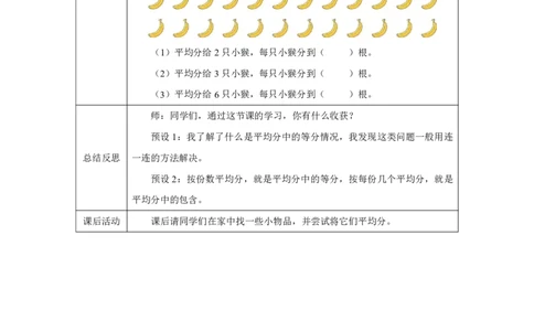 14平均分&mdash;&mdash;等分_平均分&mdash;&mdash;等分_教学设计_小学数学人教版单独教案（1-6上下册）_《智慧教育教案》1-6上下册（25秋）_1-6上册_2年级上册（教案）2025秋新教材_第3单元