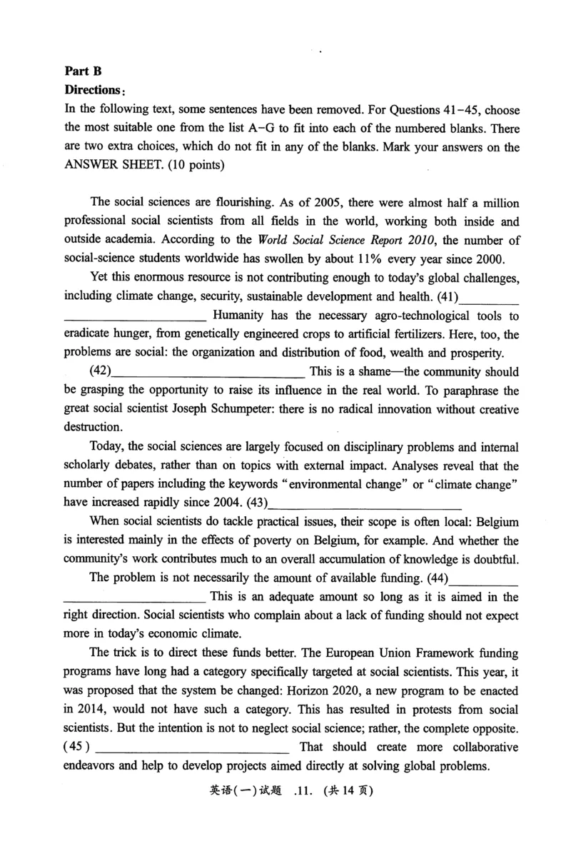 2013年真题及答案速查_考研英语真题（英一＋英二）_考研英语真题_考研英语一历年真题_❤️6.黄皮-英语一解析_真题及答案速查（2001-2025）