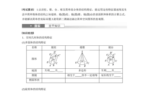 第7章　&sect;7.1　基本立体图形、简单几何体的表面积与体积_新高考复习资料_2024年新高考资料_一轮复习资料_完2024数学步步高大一轮复习（课件+讲义）_学生版在此文件夹