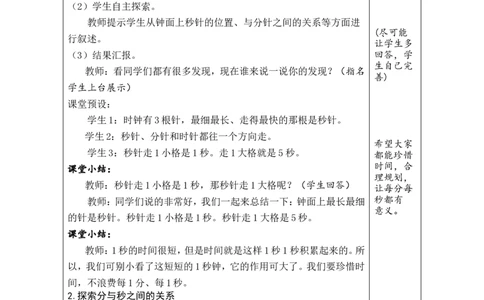第1课时认识时间_小学数学人教版单独教案（1-6上下册）_《绿卡图书教案》1-6下册（26春）_2年级下册（26春）_时间在哪里