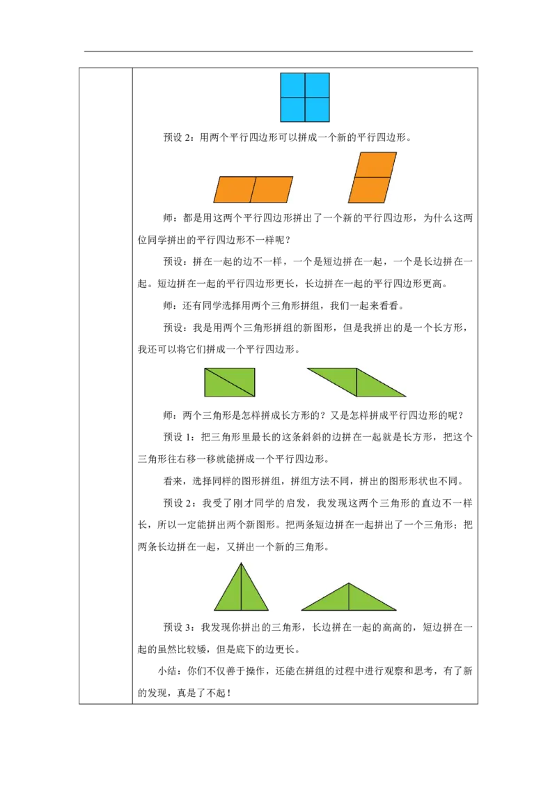 35图形的认识_图形的认识_教学设计_小学数学人教版单独教案（1-6上下册）_《智慧教育教案》1-6上下册（25秋）_1-6下册_1年级下册（教案）2025春_2025春_第7单元复习与关联