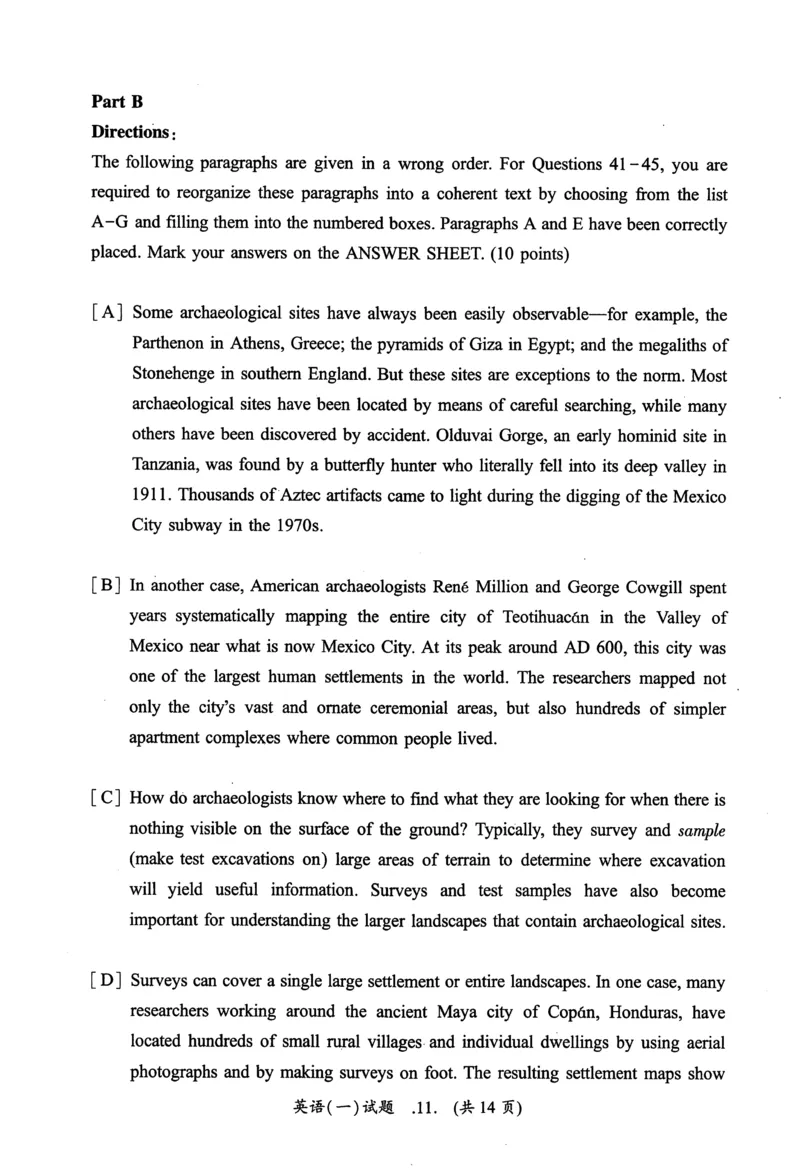 2014年真题及答案速查_考研英语真题（英一＋英二）_考研英语真题_考研英语一历年真题_❤️6.黄皮-英语一解析_真题及答案速查（2001-2025）