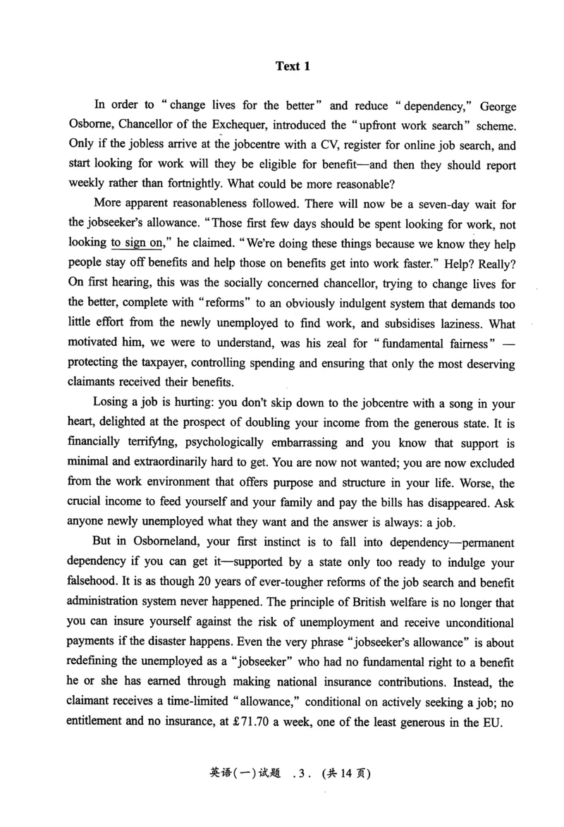 2014年真题及答案速查_考研英语真题（英一＋英二）_考研英语真题_考研英语一历年真题_❤️6.黄皮-英语一解析_真题及答案速查（2001-2025）