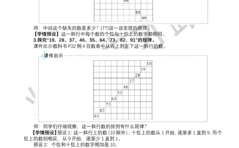 第5课时数的顺序_小学数学人教版单独教案（1-6上下册）_《状元大课堂教案》1-6上下册（26春）_1-6下册_1年级下册（25春）_三100以内数的认识