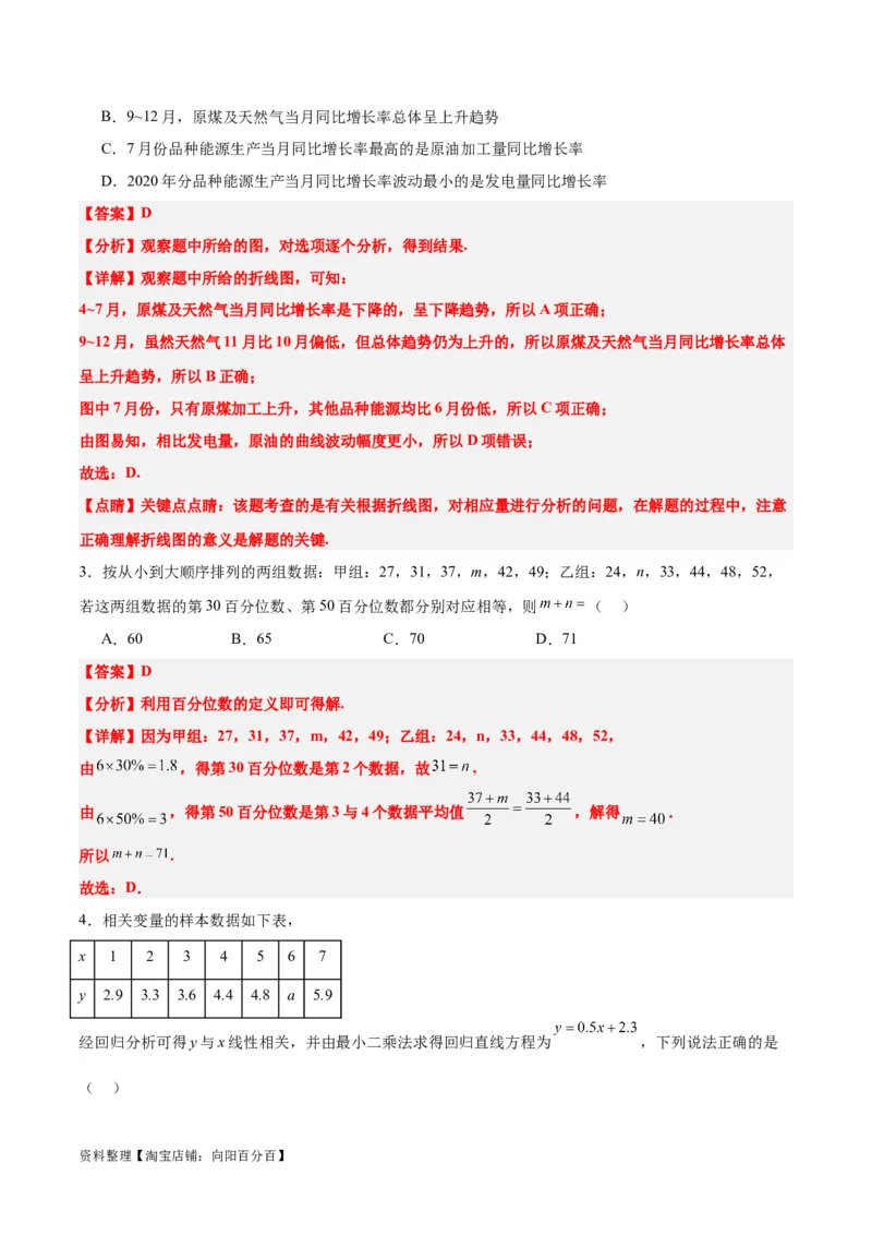 第十章统计与成对数据的统计分析（综合检测）一轮复习讲义2024年高考数学高频考点题型归纳与方法总结（新高考通用）解析版_新高考复习资料_2024年新高考资料_一轮复习资料