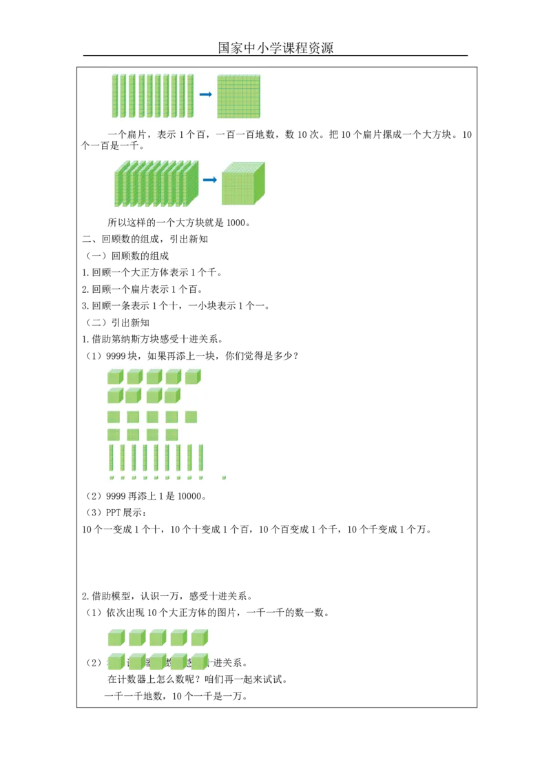 7.410000以内数的认识_教学设计_小学数学人教版单独教案（1-6上下册）_《智慧教育教案》1-6上下册（25秋）_1-6下册_2年级下册（教案）新插图_第7单元万以内数的认识