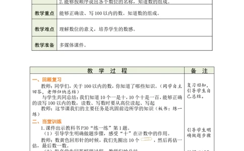 第4课时练一练_小学数学人教版单独教案（1-6上下册）_《绿卡图书教案》1-6下册（26春）_1年级下册（26春）_3100以内数的认识