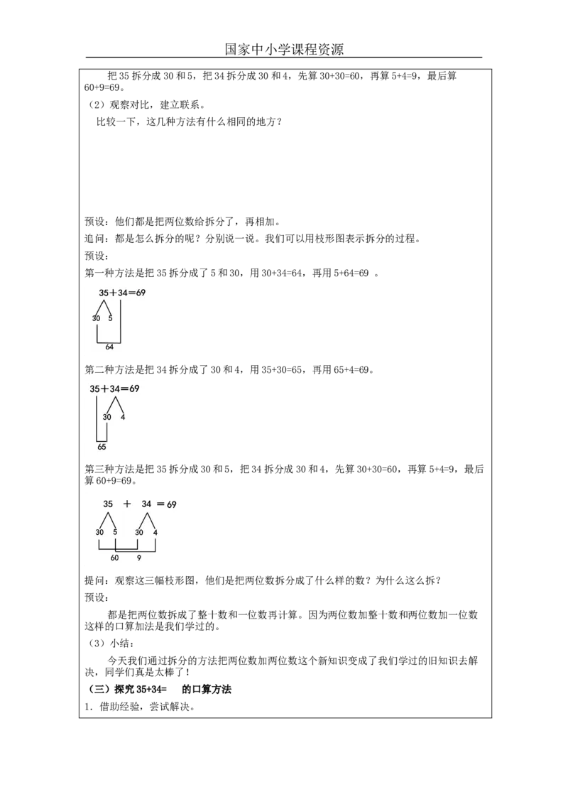 万以内加减法（一）第1课时_教学设计_小学数学人教版单独教案（1-6上下册）_《智慧教育教案》1-6上下册（25秋）_1-6上册_3年级上册（教案）新插图_第2单元万以内的加法和减法（一）