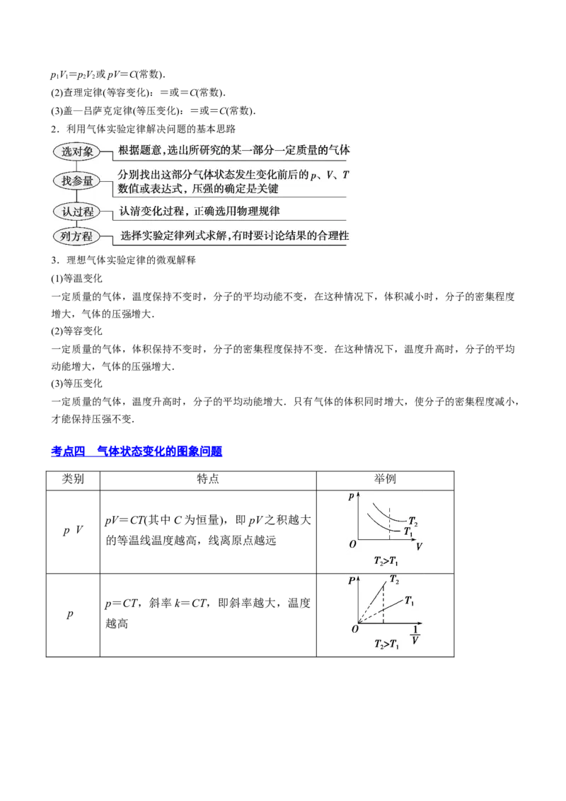 14.2固体液体和气体（讲）--2023年高考物理一轮复习讲练测（全国通用）（解析版）_通用版（老高考）复习资料_2023年复习资料_一轮复习_2023年高考物理一轮复习讲练测（全国通用）