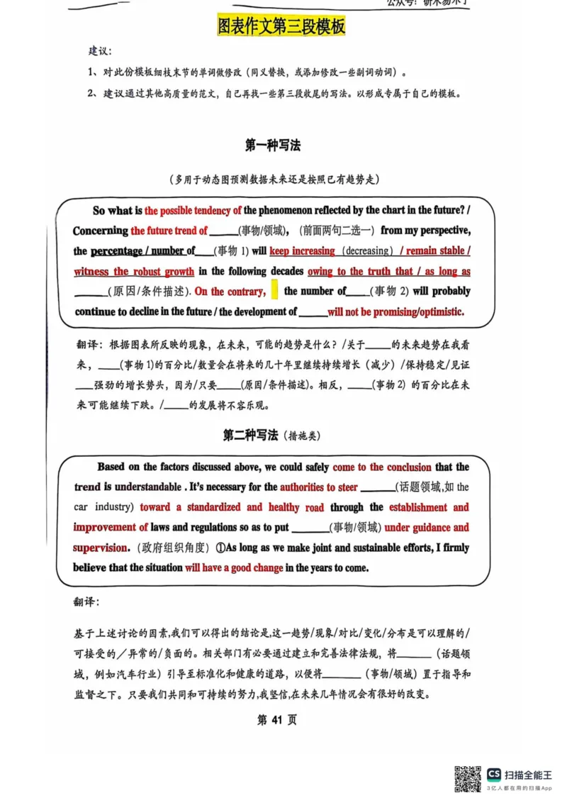 扫描全能王2024-10-2415.07(1)_考研英语真题（英一＋英二）_考研英语真题_考研英语一历年真题_25英语-万能作文模板_26年万能作文模板（持续更新...）_研木易-作文