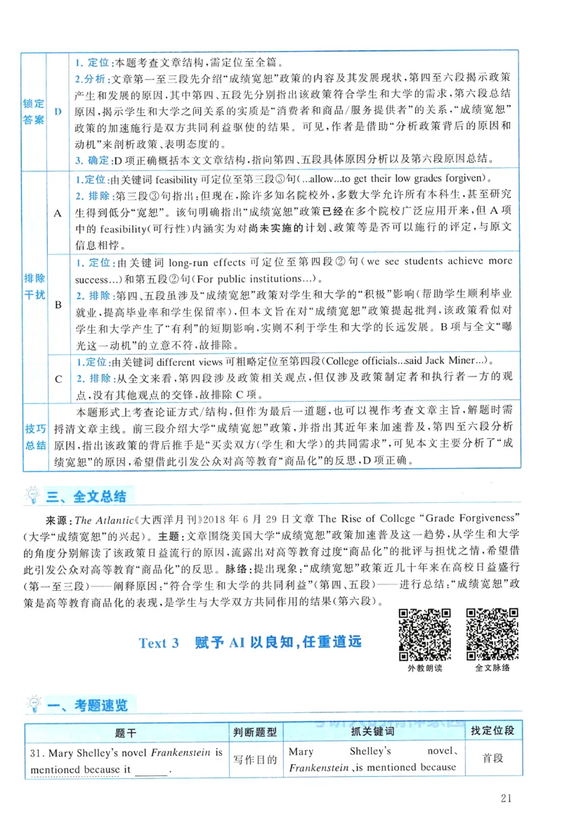 2019年真题解析及复习思路_考研英语真题（英一＋英二）_考研英语真题_考研英语一历年真题_❤️6.黄皮-英语一解析_真题解析及复习思路（2001-2025）