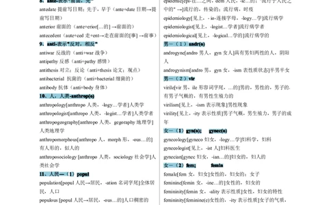 考研英语最全词根词缀大全_考研英语真题（英一＋英二）_考研英语真题_考研英语一历年真题_❤️8.英语一真题配套词汇