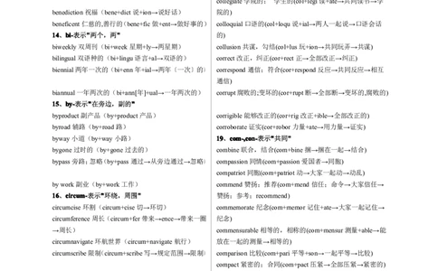 考研英语最全词根词缀大全_考研英语真题（英一＋英二）_考研英语真题_考研英语一历年真题_❤️8.英语一真题配套词汇