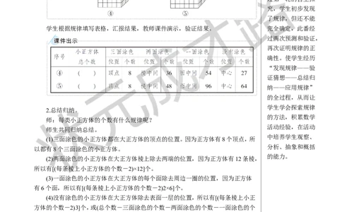 综合与实践探索图形教案_小学数学人教版单独教案（1-6上下册）_《状元大课堂教案》1-6上下册（26春）_1-6下册_5年级下册_3长方体和正方体