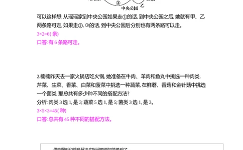 方法技巧练&mdash;&mdash;排列、组合_小学数学人教版2年级上册_9特色作业_9特色作业_题帮中的对比练习和方法技巧练_方法技巧练