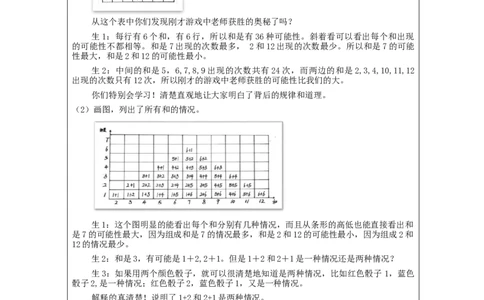 掷一掷_教学设计_小学数学人教版单独教案（1-6上下册）_《智慧教育教案》1-6上下册（25秋）_1-6上册_5年级上册（教案）新插图_第4单元可能性