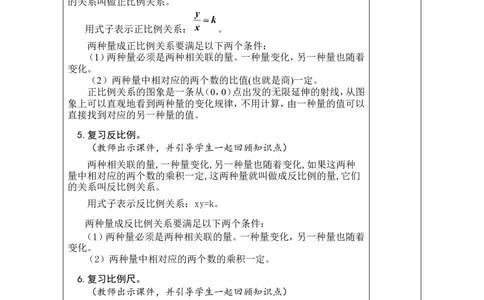 第14课时整理和复习_小学数学人教版单独教案（1-6上下册）_《绿卡图书教案》1-6下册（26春）_6年级下册（26春）_4比例