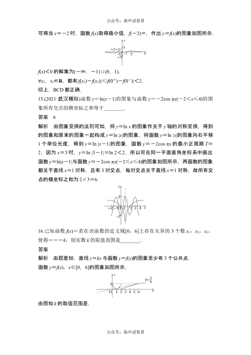 第7节函数的图象_新高考复习资料_2024年新高考资料_一轮复习资料_完2024数学步步高大一轮复习（课件+讲义）_2024年高考数学一轮复习讲义（新高考版）_赠1套word版补充习题库