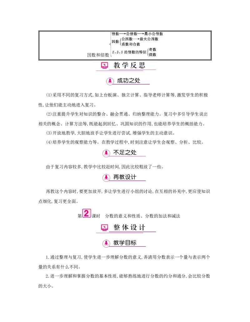 总复习_小学数学人教版5年级下册_1课时详案_1课时详案