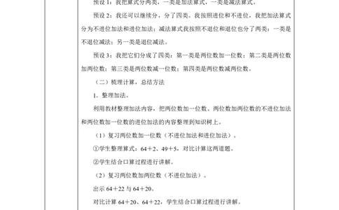 24整理和复习_整理和复习_教学设计_小学数学人教版单独教案（1-6上下册）_《智慧教育教案》1-6上下册（25秋）_1-6下册_1年级下册（教案）2025春_2025春_第4单元100以内的口算加、减法