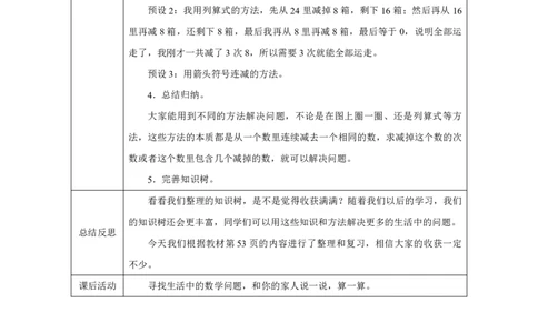 24整理和复习_整理和复习_教学设计_小学数学人教版单独教案（1-6上下册）_《智慧教育教案》1-6上下册（25秋）_1-6下册_1年级下册（教案）2025春_2025春_第4单元100以内的口算加、减法