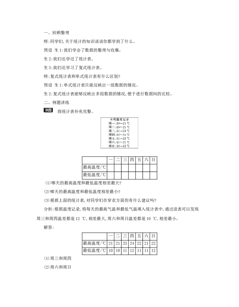 总复习_小学数学人教版3年级下册_1课时详案_1课时详案