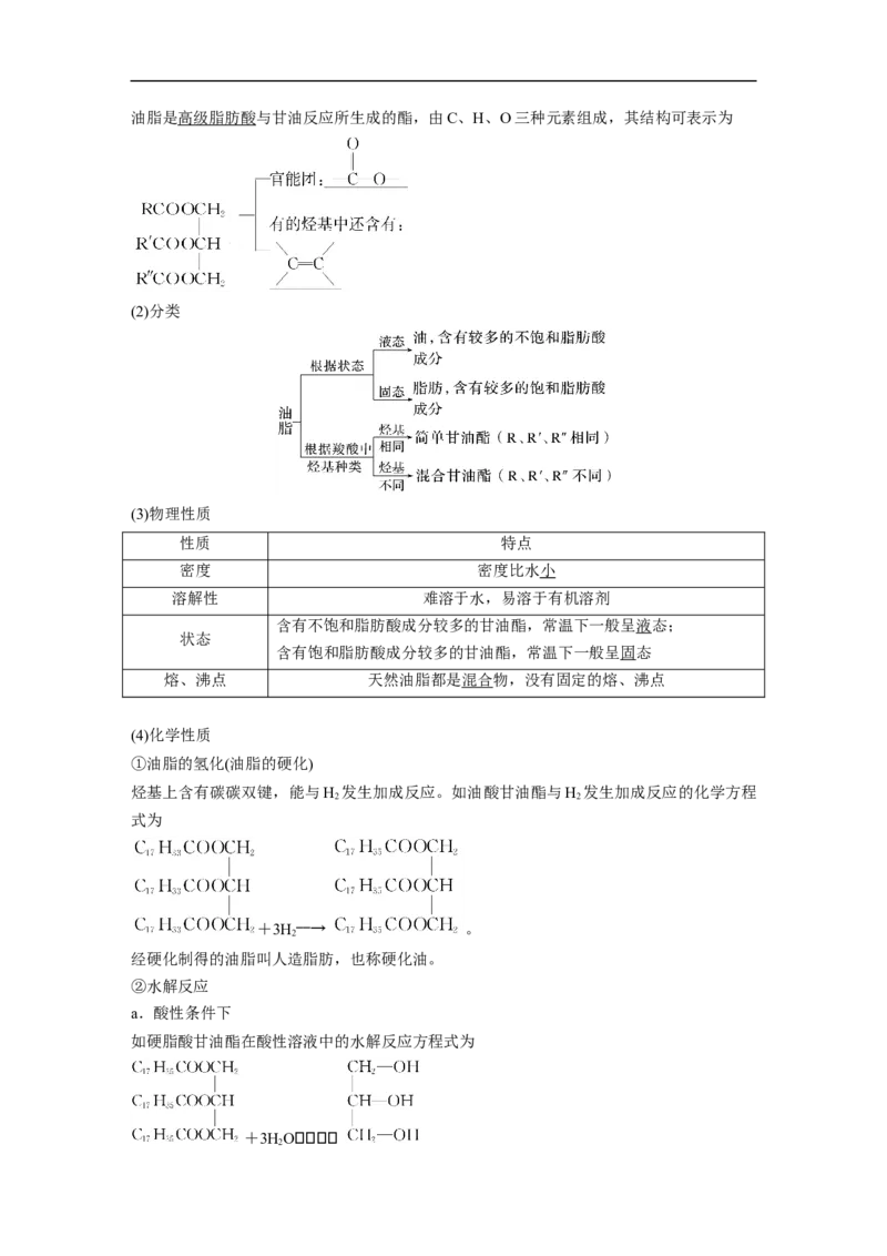 2023年高考化学一轮复习（全国版）第11章第64讲　生命中的基础有机化学物质　合成有机高分子_通用版（老高考）复习资料_2023年复习资料_一轮复习