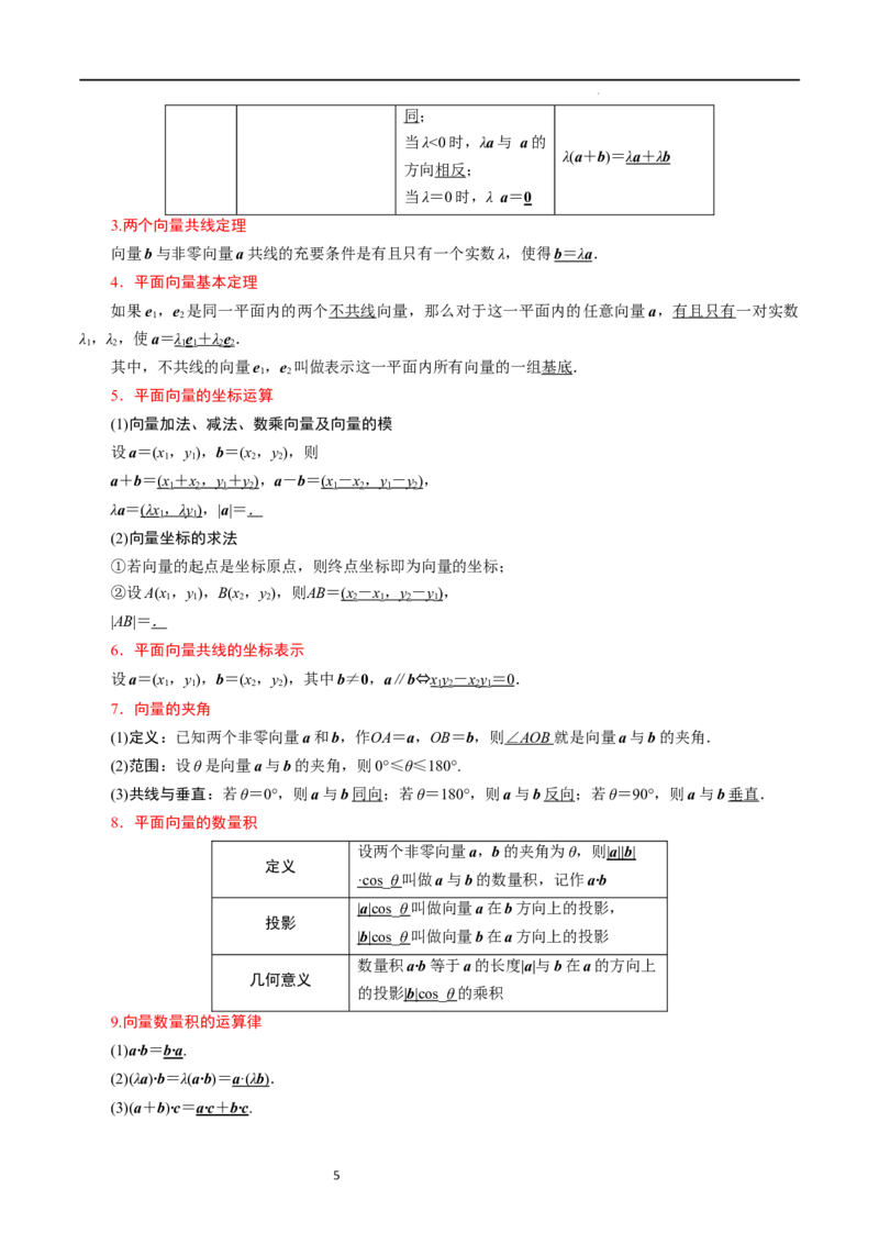 考点11平面向量及其应用（20种题型6个易错考点）（解析版）_新高考复习资料_2024年新高考资料_一轮复习资料_一轮复习讲义2024年高考数学复习全程规划（新高考）_核心考点讲义