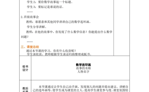 数学连环画_小学数学人教版单独教案（1-6上下册）_《绿卡图书教案》1-6下册（26春）_2年级下册（26春）_数学连环画