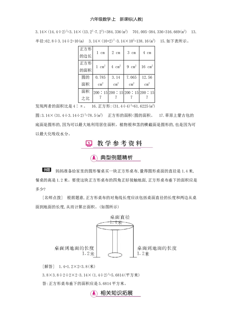 第5单元圆_小学数学人教版6年级上册_1课时详案