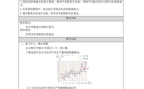 统计与概率整理和复习(第2课时)_教学设计_小学数学人教版单独教案（1-6上下册）_《智慧教育教案》1-6上下册（25秋）_1-6下册_6年级下册（教案）新插图_第6单元整理和复习