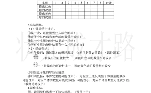 第3课时可能性的大小（2）_小学数学人教版单独教案（1-6上下册）_《状元大课堂教案》1-6上下册（26春）_1-6上册_2.R5数上教案_4可能性