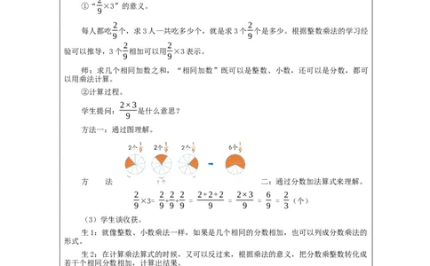 分数乘整数（第1课时）_教学设计_小学数学人教版单独教案（1-6上下册）_《智慧教育教案》1-6上下册（25秋）_1-6上册_6年级上册（教案）新插图_第1单元分数乘法