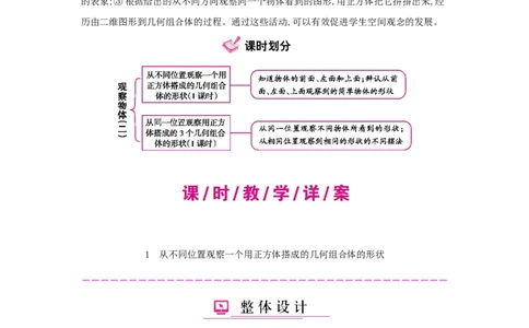 第2单元　观察物体(二)_小学数学人教版4年级下册_1课时详案_1课时详案