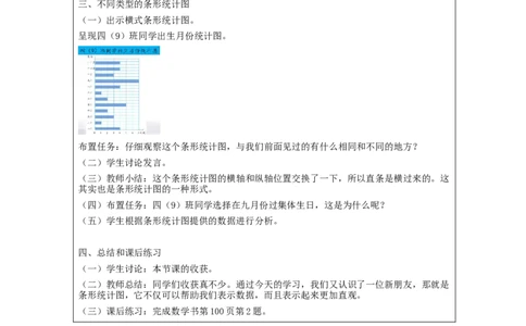 条形统计图（第1课时）_教学设计_小学数学人教版单独教案（1-6上下册）_《智慧教育教案》1-6上下册（25秋）_1-6上册_4年级上册（教案）新插图_第7单元条形统计图
