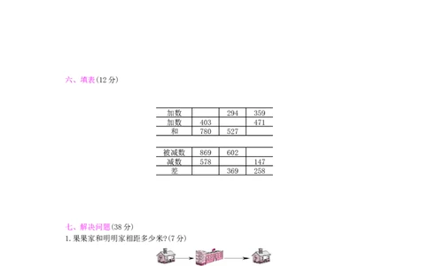 第4单元测试卷_小学数学人教版3年级上册_12单元测试卷_12单元测试卷