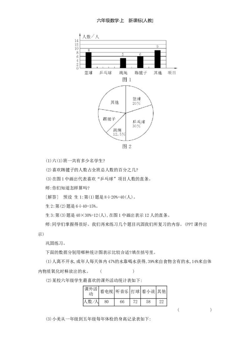 总复习_小学数学人教版6年级上册_1课时详案