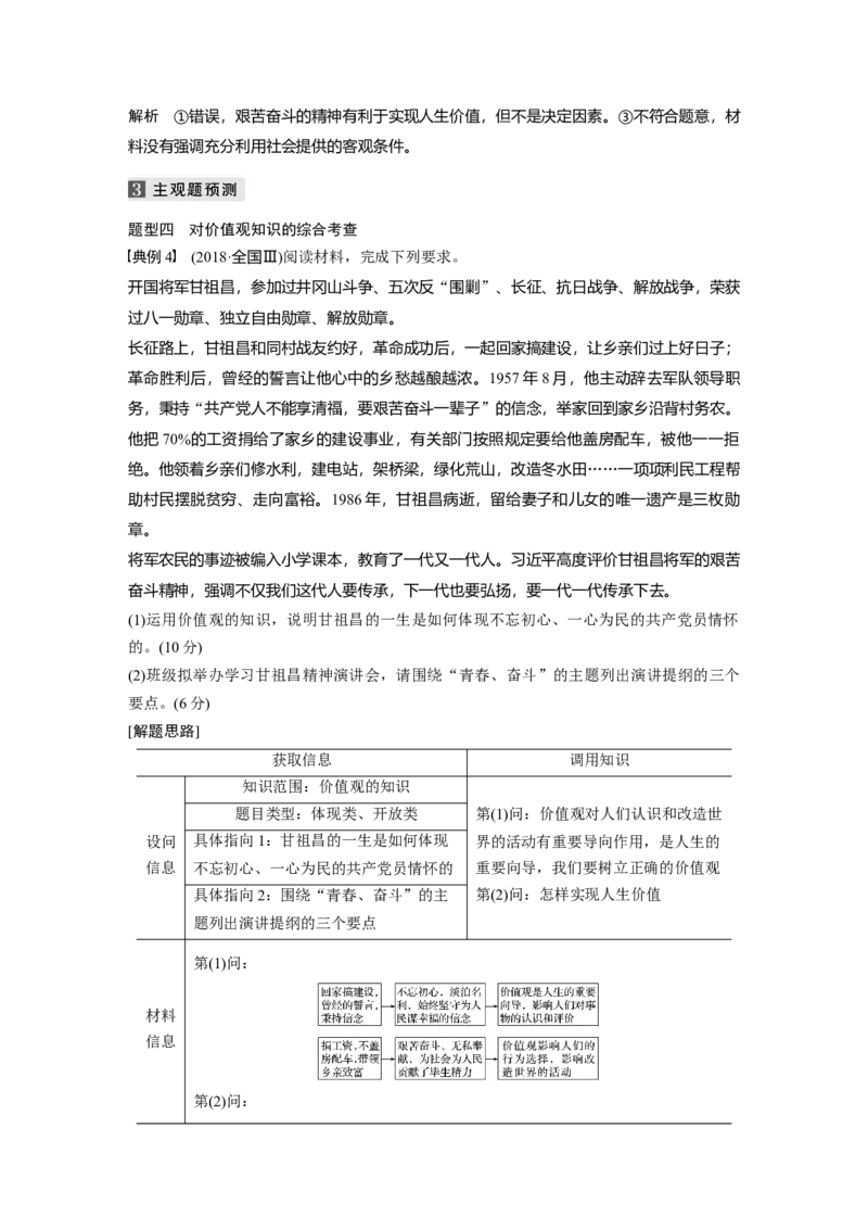 16第一部分专题十六社会历史观与人生价值观_通用版（老高考）复习资料_2023年复习资料_一轮+二轮_政治高三二轮复习系列_政治高三二轮复习系列《二轮复习增分策略》（教师版）
