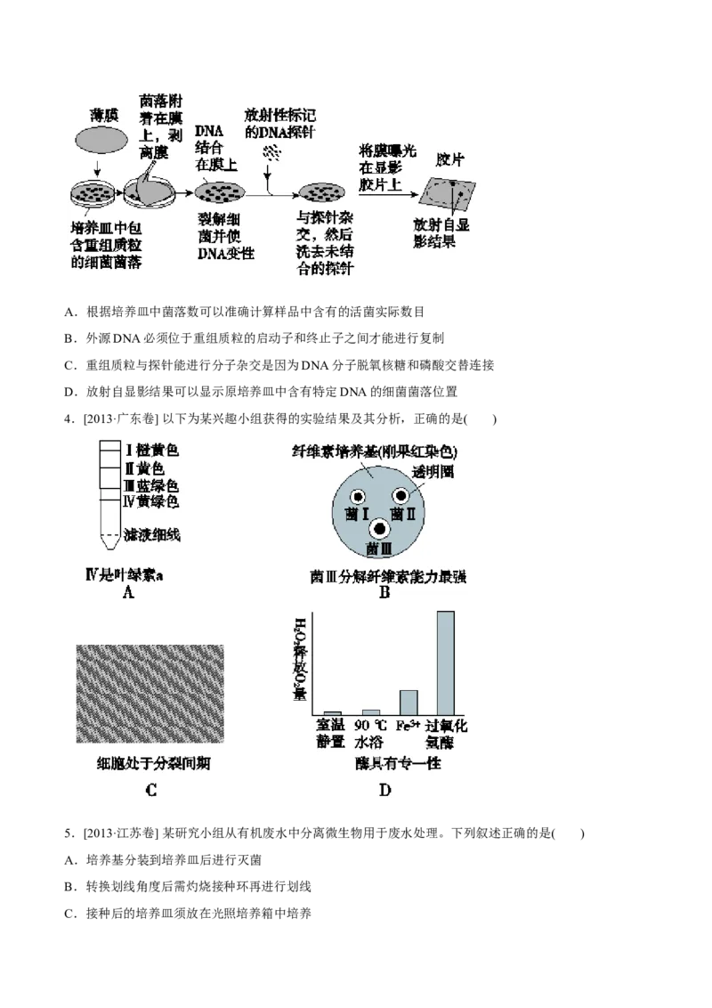专题11生物技术实践-十年（2012-2021）高考生物真题分项汇编（全国通用）（原卷版）_高考真题分类汇编(2012-2022)生物_高考真题分项汇编(2012-2021)生物