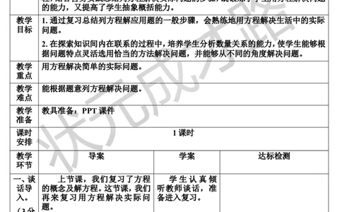 第8课时式与方程（2）（导学案）_1-6年级下册_R6数下新插图版_R6数下教案+学案_导学案_第6单元整理和复习_1.数与代数