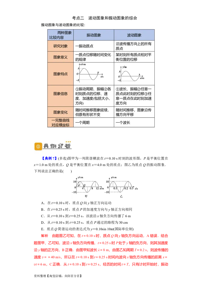 第48讲机械波（解析版）_通用版（老高考）复习资料_2024年复习资料_完划重点2024年高考一轮复习精细讲义