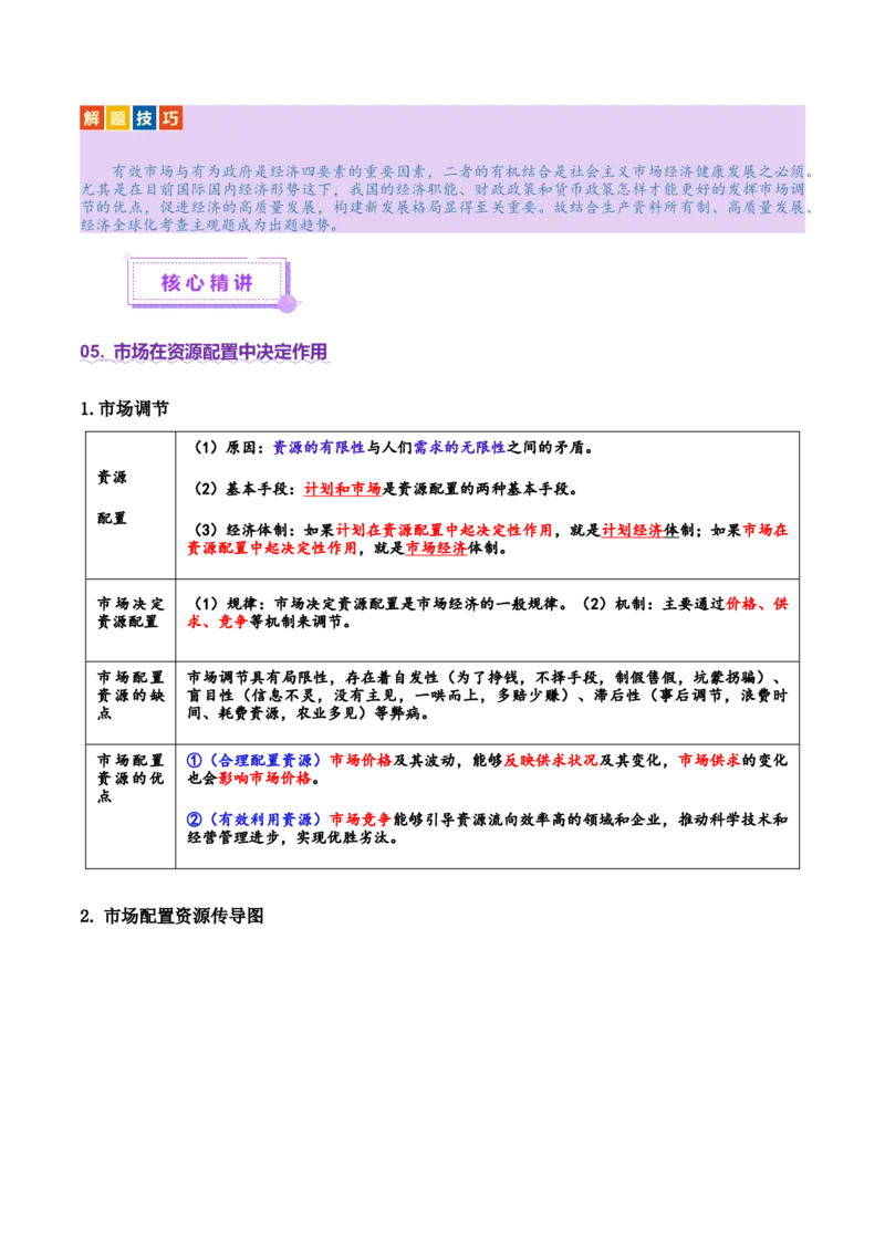 专题三生产资料所有制与经济体制（讲义）（原卷版）_42025年新高考资料_二轮复习_上好课2025年高考政治二轮复习讲练测（新高考通用）338376762