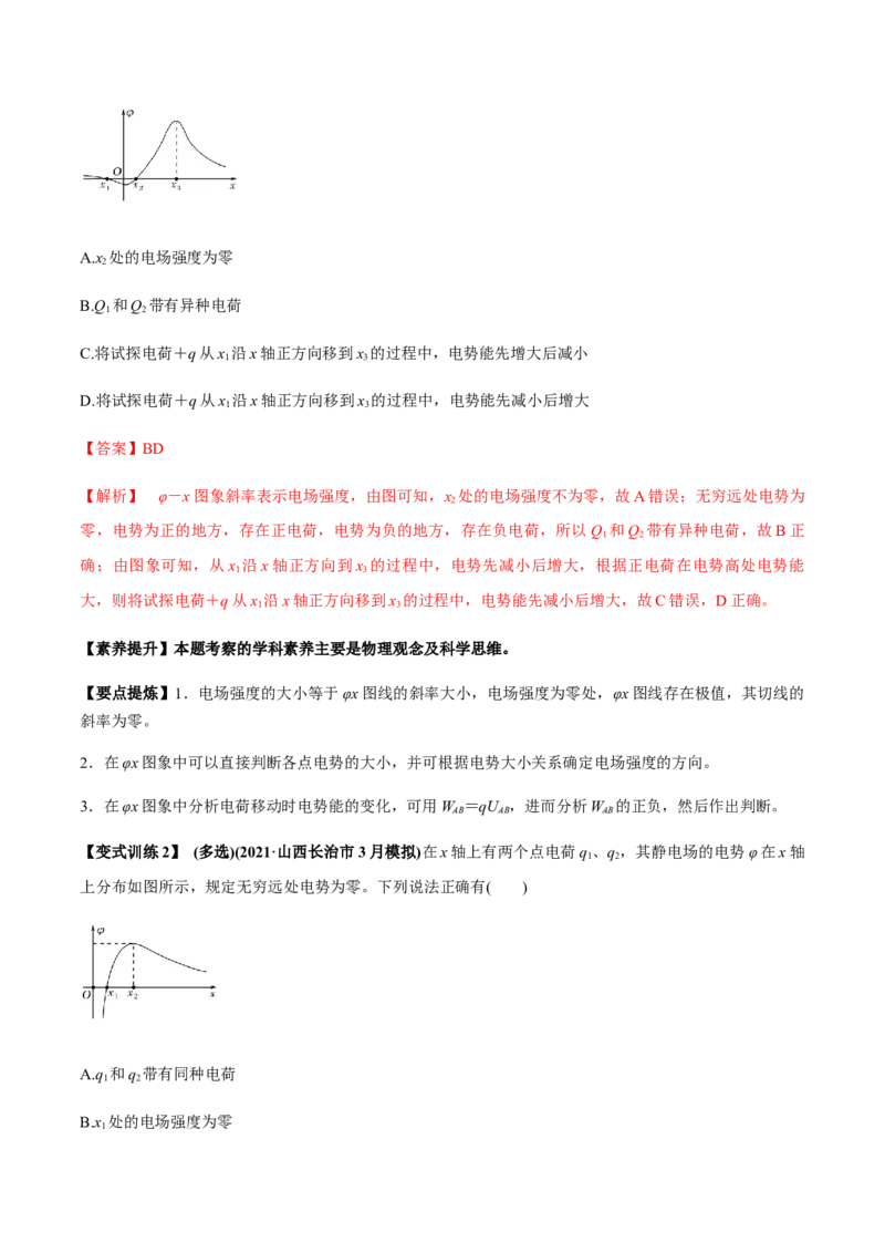 专题7.2电场能的性质讲解析版_新高考复习资料_2022年新高考复习资料_2022年高考物理一轮复习讲练测（新教材新高考）