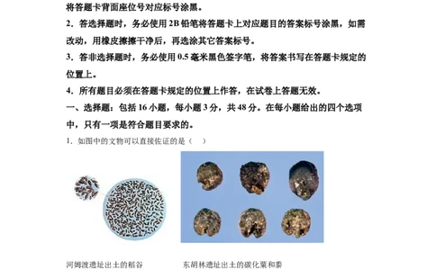 2025年四川省宜宾市中考历史真题_6.2015-2025年中考历史_6.2025各省市历史_四川