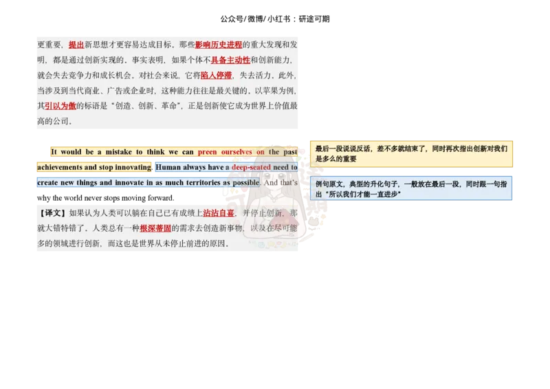 范文五：创新_考研英语真题（英一＋英二）_考研英语真题_考研英语一历年真题_25英语-万能作文模板_赠送：25年万能作文模板_沿途-整容作文_英语一完结