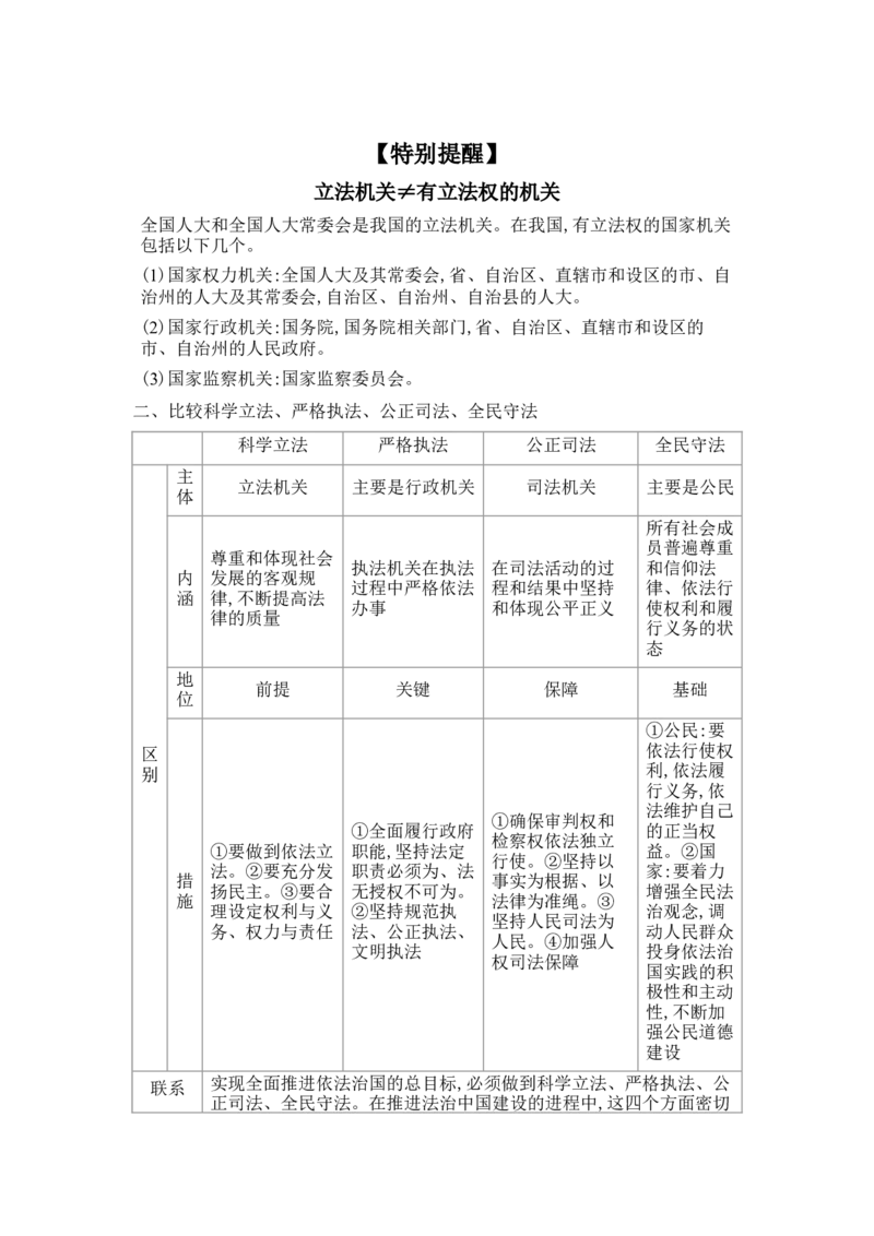 2025高考政治二轮复习专题练习：专题六全面依法治国（含解析）_42025年新高考资料_二轮复习_2025高考政治二轮复习专题练习
