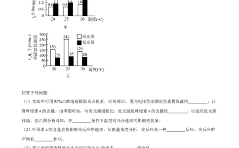 专题14光合作用与呼吸作用综合-十年（2012-2021）高考生物真题分项汇编（全国通用）（解析版）_高考真题分类汇编(2012-2022)生物_高考真题分项汇编(2012-2021)生物