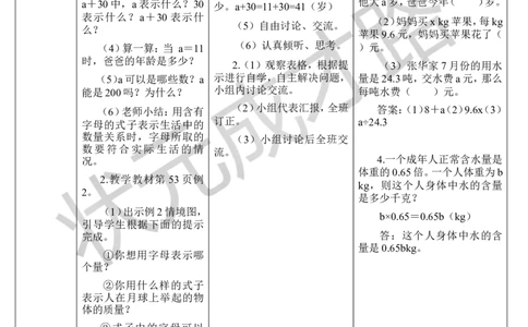 第1课时用字母表示数（1）_1-6年级上册_数学5年级上册教学资源包_导学案新版_5简易方程_1.用字母表示数