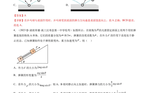 第06讲重力弹力摩擦力（练习）（解析版）_新高考复习资料_2024新高考复习资料_一轮复习资料_2024年高考物理一轮复习讲练测（讲义+练习+课件）（新高考）_讲义+练习