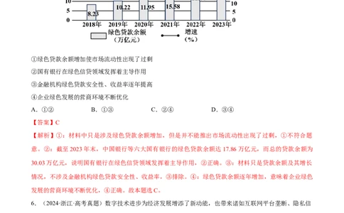 必刷题高考真题必修2《经济与社会》（解析版）_42025年新高考资料_专项复习_2025年高考政治分册专项复习（新教材新高考）